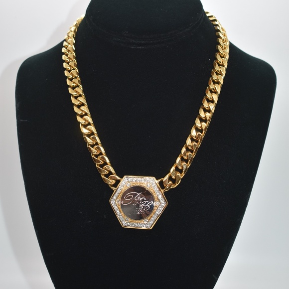 Vintage Nina Ricci Logo Necklace